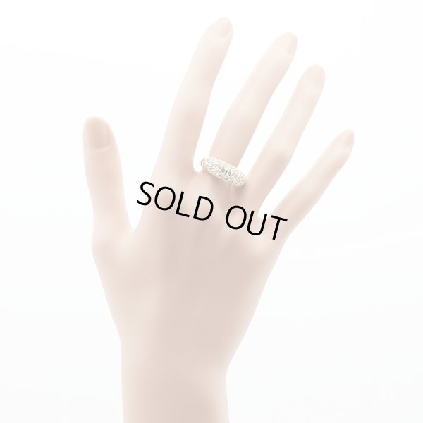 K18 ダイアイリリング 2.00ct 7.20g　装着イメージ