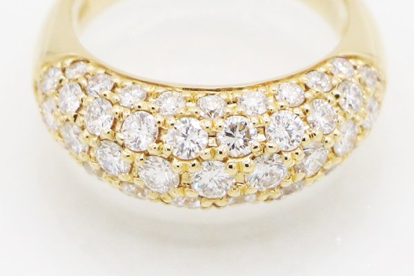 K18 ダイアイリリング 2.00ct 7.20g　拡大