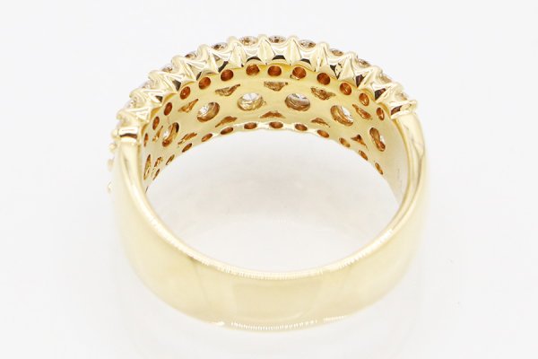 K18 ダイアイリリング 1.80ct 8.50g　内側