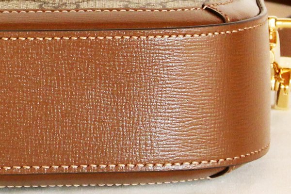 グッチ　ホースビット1955 ミニショルダーバック 658574 403075 ベージュ　底拡大