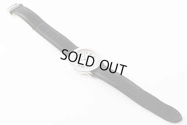 カルティエ　マストII　ロンド　１８１５－１　白文字盤　革ベルト状態　表面