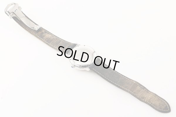 カルティエ　マストII　ロンド　１８１５－１　白文字盤　革ベルト状態　裏面