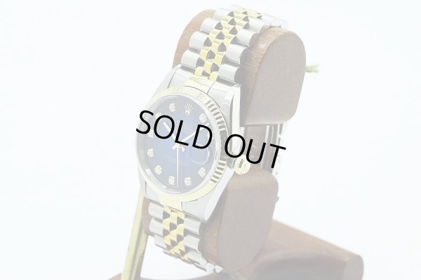 ロレックス　１６２３３Ｇ　青グラデーション文字盤　新１０Ｐ　Ｔ番（９９年）　サイド