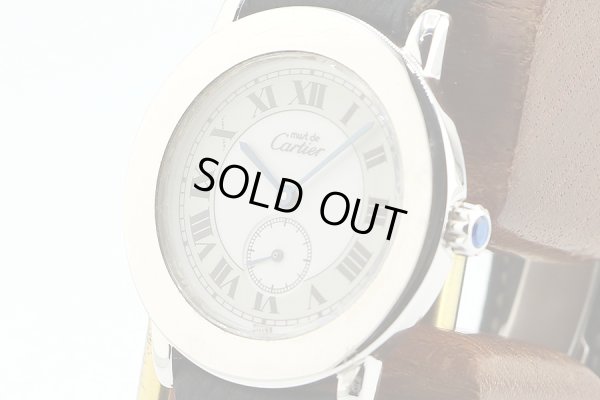 カルティエ　マストII　ロンド　１８１５－１　白文字盤　サイド拡大