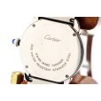 カルティエ　ロンドソロＳＭ　Ｗ６７０１００４　２９３３　銀文字盤　裏面拡大
