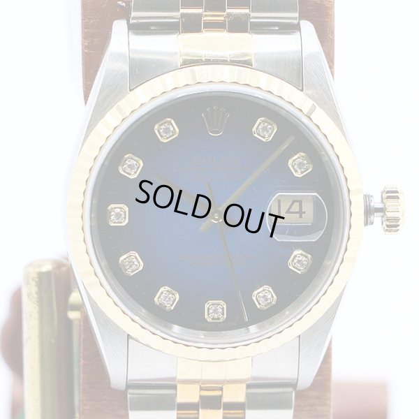 ロレックス　１６２３３Ｇ　青グラデーション文字盤　新１０Ｐ　Ｔ番（９９年）