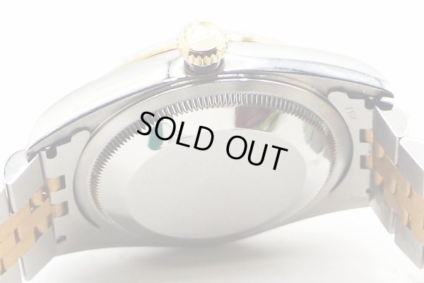 ロレックス　１６２３３Ｇ　青グラデーション文字盤　新１０Ｐ　Ｔ番（９９年）　裏面拡大