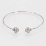 K18WG ダイアイリバングル 0.50ct 4.80g