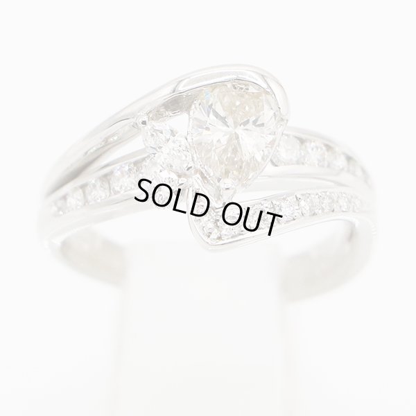 PT900 ダイアイリリング 0.88ct 0.54ct 8.20g