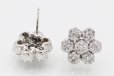 K18WG ダイアイリピアス 0.50ct*2 3.40g　留め具