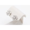 K18WG ダイアイリピアス 0.50ct*2 3.40g　サイド
