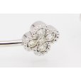 K18WG ダイアイリバングル 0.50ct 4.80g　拡大