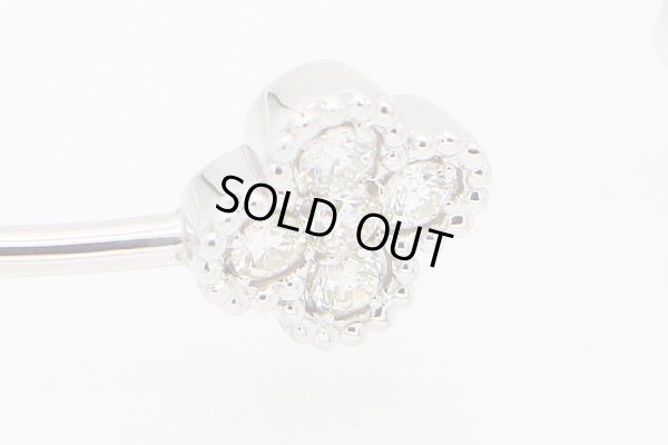 K18WG ダイアイリバングル 0.50ct 4.80g　拡大