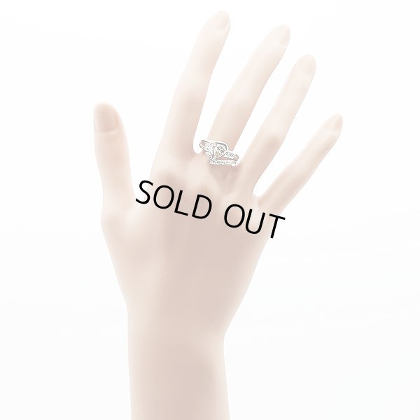 PT900 ダイアイリリング 0.88ct 0.54ct 8.20g　装着イメージ