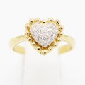K18 ダイアイリリング 0.20ct 4.10g