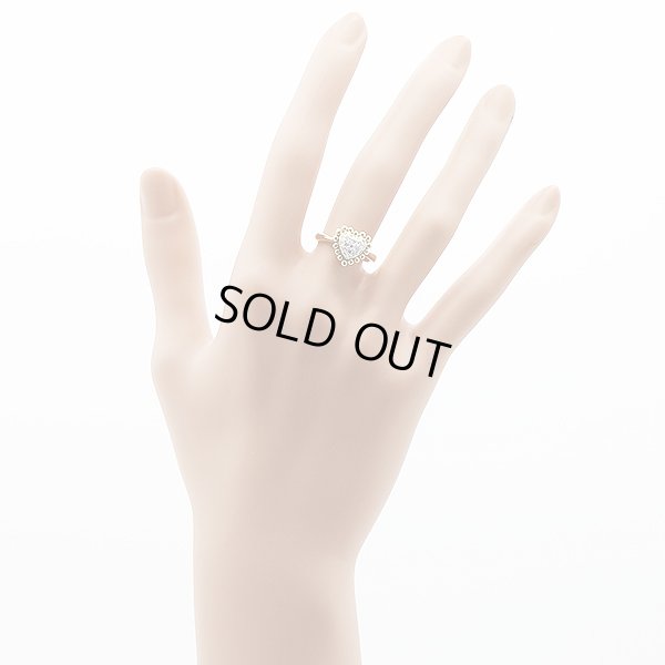 K18 ダイアイリリング 0.20ct 4.10g　装着イメージ