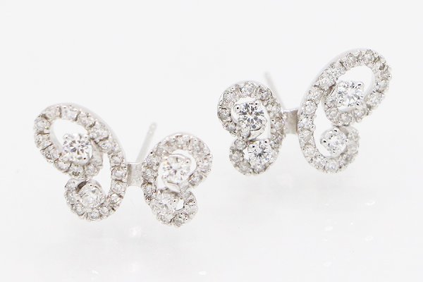 750WG ダイアイリピアス 1.26ct 5.30g　拡大