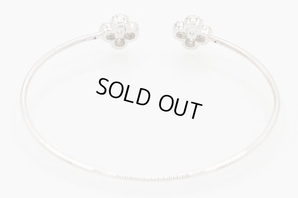 K18WG ダイアイリバングル 0.50ct 4.80g　背面