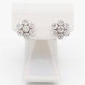 K18WG ダイアイリピアス 0.50ct*2 3.40g