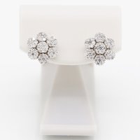 K18WG ダイアイリピアス 0.50ct*2 3.40g