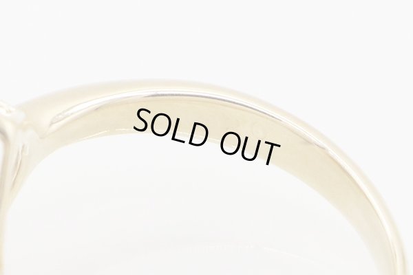 K18 ダイアイリリング 0.20ct 4.10g　刻印(2)