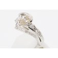 PT900 ダイアイリリング 0.88ct 0.54ct 8.20g　サイド