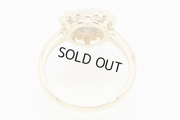 K18 ダイアイリリング 0.20ct 4.10g　内側