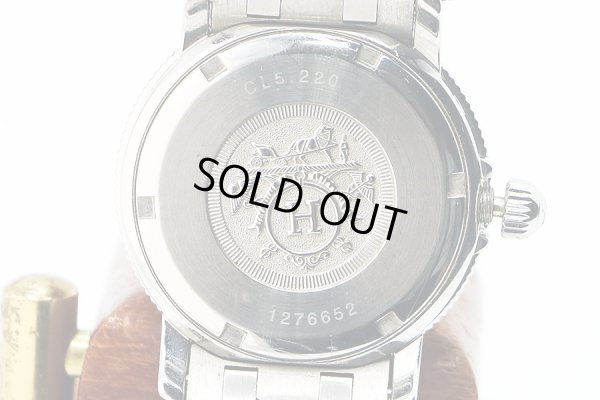 エルメス　クリッパーダイバー　ＣＬ５．２２０　コンビ　白文字盤　裏面拡大