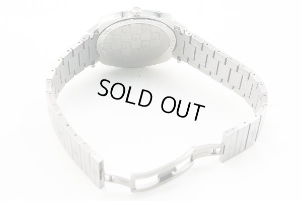 グッチ　グリップウォッチ　１５７．３　銀文字盤　ディスク回転式　ブレス