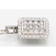 K18WG/PT900 ダイアイリペンダントネックレス 2.00ct 8.60g　拡大