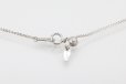 K18WG/PT900 ダイアイリペンダントネックレス 2.00ct 8.60g　留め具
