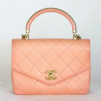 シャネル マトラッセ トップハンドル2WAYショルダーバック コーラルオレンジ