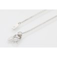 K18WG/PT900 ダイアイリペンダントネックレス 2.00ct 8.60g　留め具外したイメージ