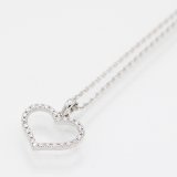 750WG ダイアイリペンダントネックレス 2.90g