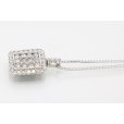 K18WG/PT900 ダイアイリペンダントネックレス 2.00ct 8.60g　サイド