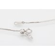 K18WG/PT900 ダイアイリペンダントネックレス 2.00ct 8.60g　留め具外したイメージ