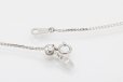 K18WG/PT900 ダイアイリペンダントネックレス 2.00ct 8.60g　留め具外したイメージ