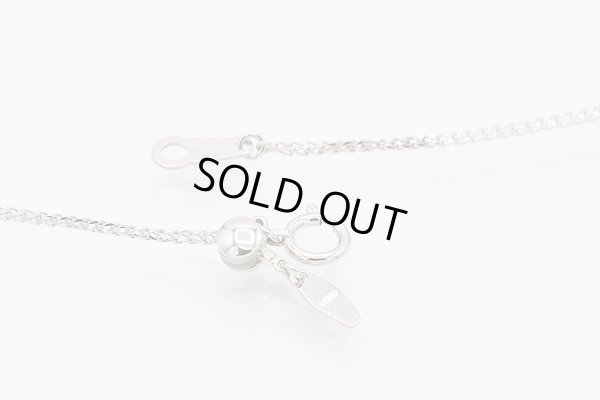 K18WG/PT900 ダイアイリペンダントネックレス 2.00ct 8.60g　留め具外したイメージ