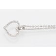 750WG ダイアイリペンダントネックレス 2.90g　サイド