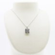 K18WG/PT900 ダイアイリペンダントネックレス 2.00ct 8.60g　装着イメージ