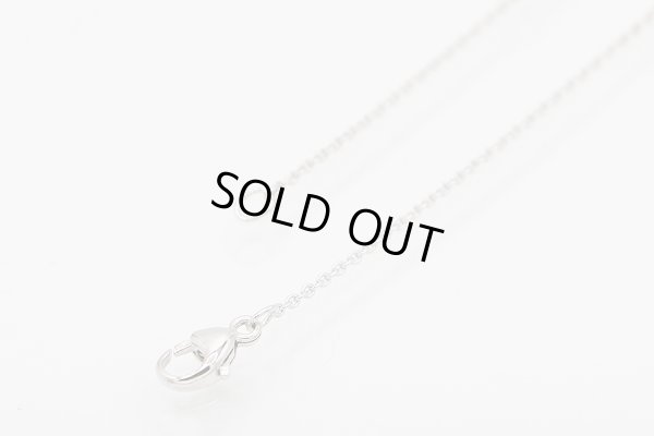 750WG ダイアイリペンダントネックレス 2.90g　留め具外したイメージ