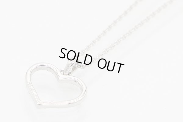 750WG ダイアイリペンダントネックレス 2.90g　裏面