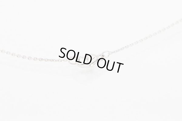 750WG ダイアイリペンダントネックレス 2.90g　留め具