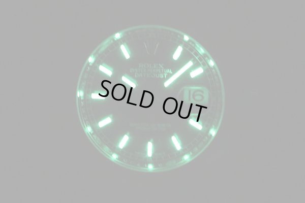 ロレックス　デイトジャスト　１１６２３４　黒文字盤　ランダムシリアル　ライト暗闇