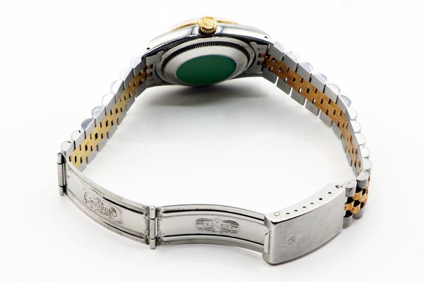 ロレックス　デイトジャスト　１６２３３　金ローマン白文字盤　Ｓ盤（９３年）　ブレス