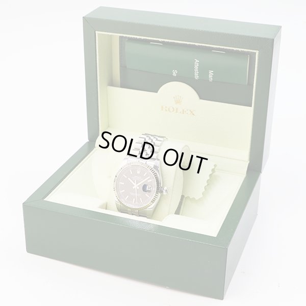 ロレックス　デイトジャスト　１１６２３４　黒文字盤　ランダムシリアル　箱