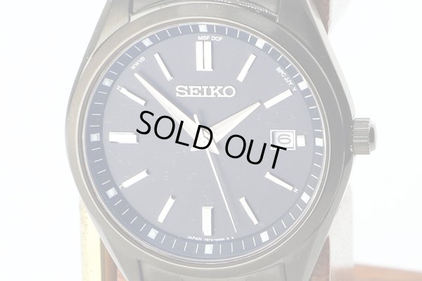 セイコー　セレクション 電波ソーラー ＳＢＴＭ３２５ 黒文字盤　表面拡大