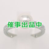 ミキモト　PT950 パールダイアイリリング 7.50mm 4.50g