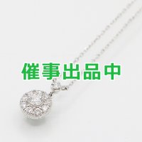 ヴァンドーム　PT950/850 ダイアイリペンダントネックレス 0.088ct 0.10ct 2.30g