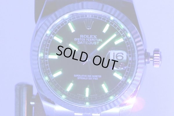 ロレックス　デイトジャスト　１１６２３４　黒文字盤　ランダムシリアル　ライト